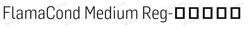 FlamaCond Medium Reg字体转换
